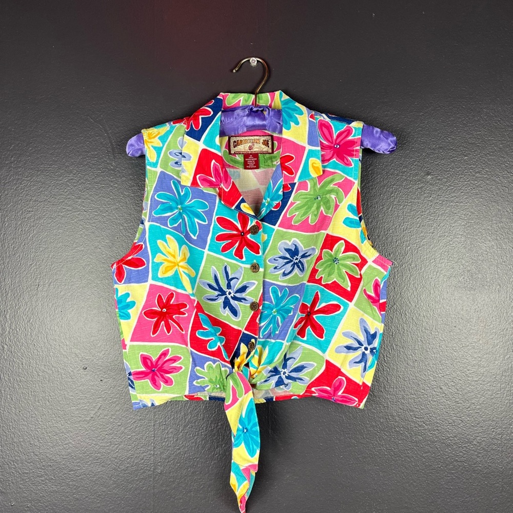 Vintage 90s floral print top
